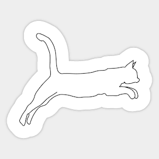 Cat Fly Sticker